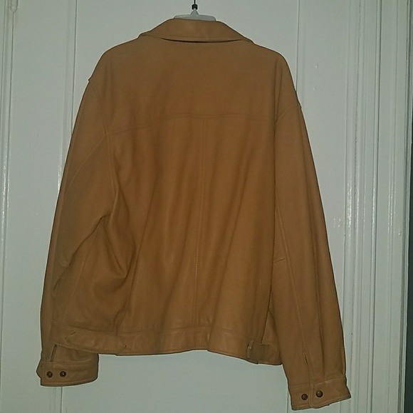 Timberland camel colored leather jacket- XXL - Picture 5 of 6